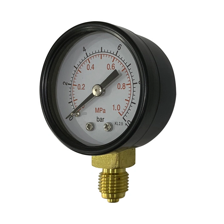 50mm Dry Pressure Gauge Steel Case Hydraulic Pressure Gauge Air Pressure Gauge