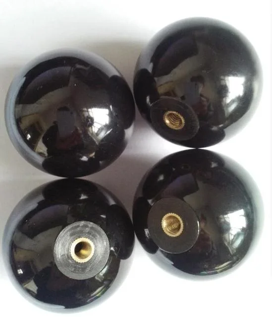 Bakelite Ball Knob with Brass Insert